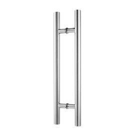 TOGU TG-6012 1200mm /48 inch SUS 304 Stainless Steel Door Pull Handle/Long Door Handle with Solid mounting standoffs,Working as Push Pull Door Handles/Shower Door Handle, Polished Chrome Finish