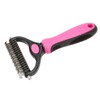 Pet Undercoat Rake Double Sided Knots Removal Grooming Massage Dog