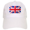 CafePress Union Jack Flag Cap Unique Adjustable Baseball Hat White