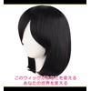CaseEden 6069 Premium Cosplay Wig, Smooth, Medium, Short, 15.7 inches