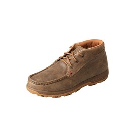 Twisted X Women's Chukka Driving Moc, Moc Toe with CellStretch, Bomber, 8.5 M