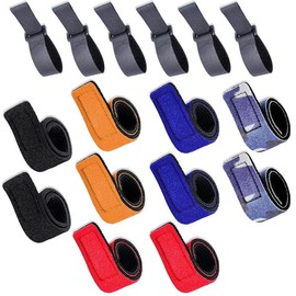 Fishing Rod Ties Fishing Rod Tie Strap Fishing Pole Straps,16Pcs Fishing Rods Straps Ties,Adjustable Fishing Rod Tie Strap,Elastic Fishing Rod Belt Ties Rod Holder Strap Tackle Ties Fixed Wrap Straps