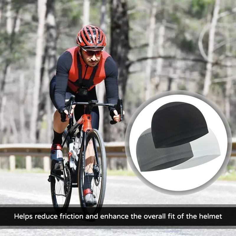 Gyinere Cooling Skull Caps Helmet Liner Cycling Caps Sweat Wicking