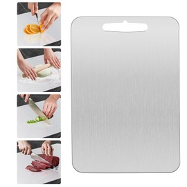 Pure titanium cutting boards for kitchen, small cutting Boards for Kitchen dishwasher safe, Double-Sided Titanium cutting Board for Cutting Meats, Fruits，Necessities for Home Outdoor Camping