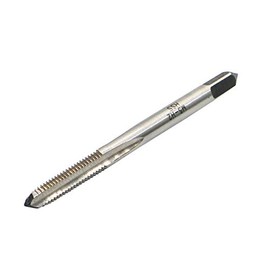 Metric Machine Tap M5 x 0.8mm Pitch Thread Pitch 3 Flutes, High Speed Steel Thread Forming Pointed Tap, Uncoated (Bright) Finish, Round Shank with Square End, Plug Chamfer, HSS Screw Plug Tap