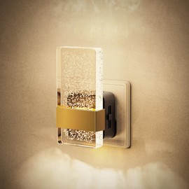 JandCase Night Light Socket with Twilight Sensor, Night Light Children, 3000 K Warm White, Adjustable Brightness 0-100 LM, LED Socket Light for Hallway, Stairs, Bedroom, Kitchen, Bathroom, Pack of 1