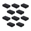 Heyiarbeit 10Pcs 2.76"x1.77"x0.71" ABS Black Dustproof Electronic Junction Box Enclosure
