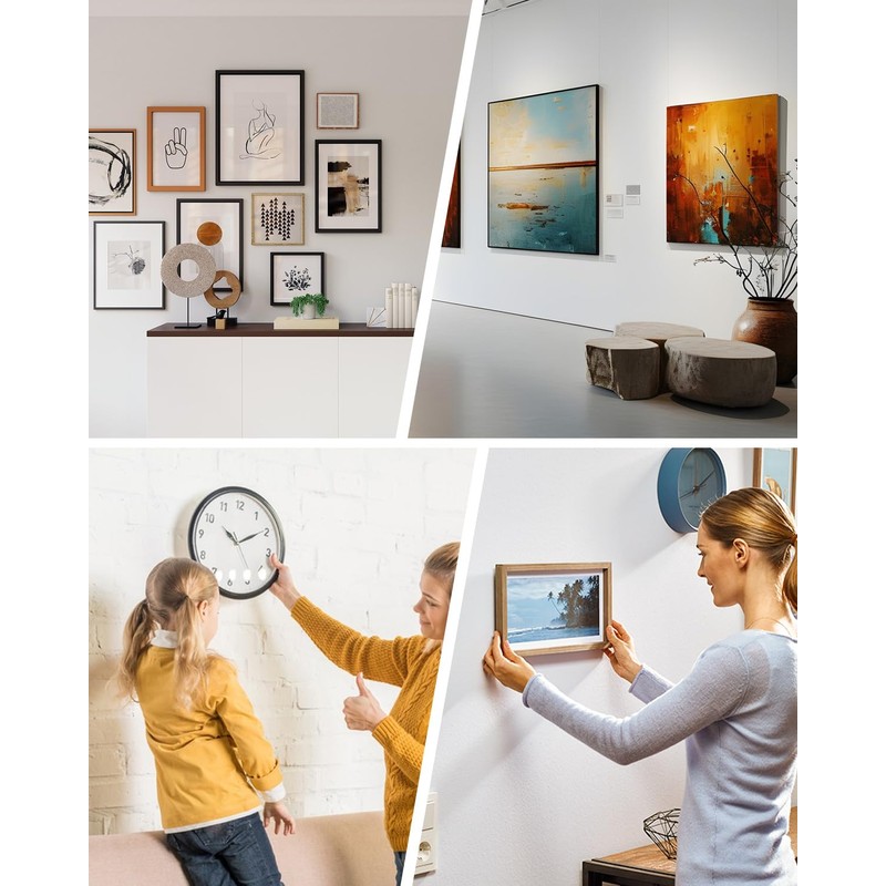 Caianwin Pack of 30 Picture Hooks for Nailing, Hanger for