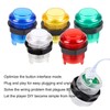 Fosiya LED Arcade Joystick Buttons Kit Ellipse Oval Style 8