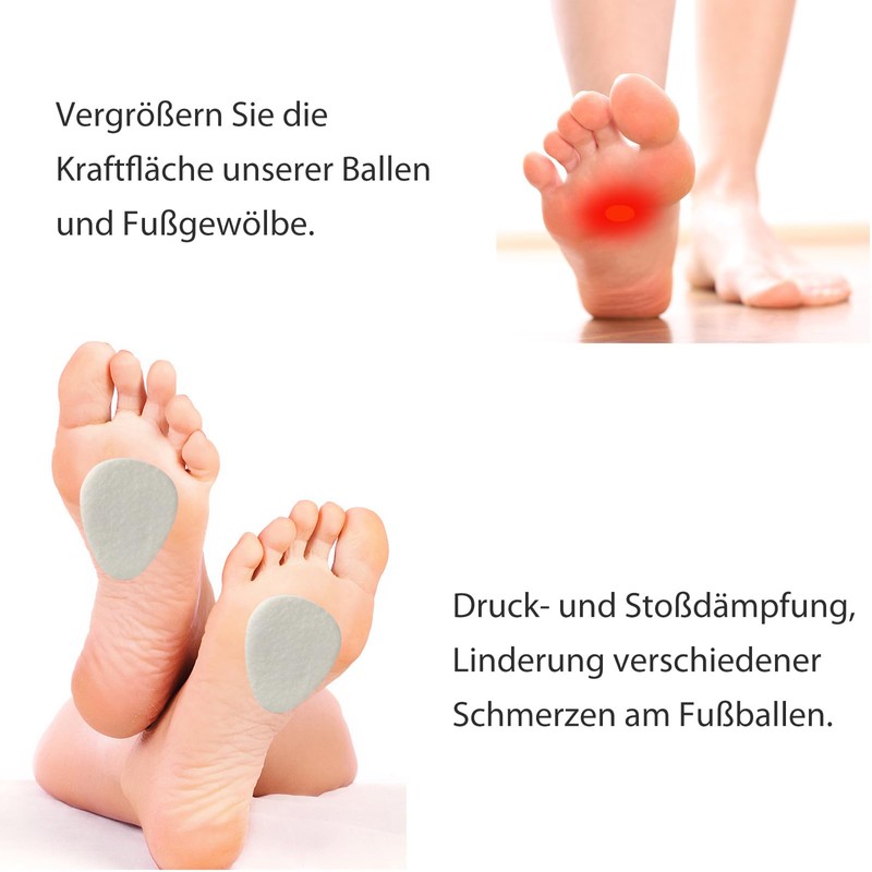 Pack of 20 Felt Metatarsal Pads for Men and Women
