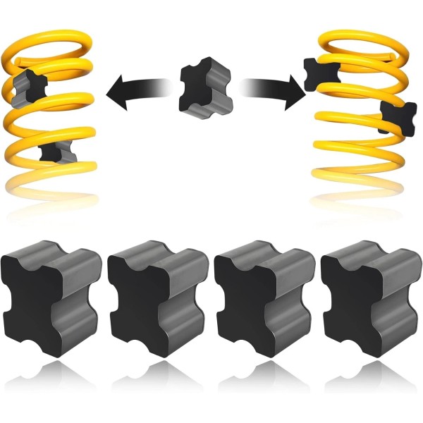 Unbranded 4PCS Rubber Coil Spring Spacers,Heavy Duty Coil Spring Kit