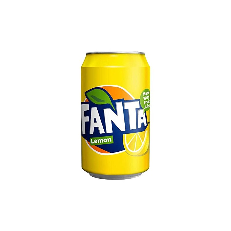 Fanta Lemon Lemon Drink, 12 Can Pack (330ml Each)