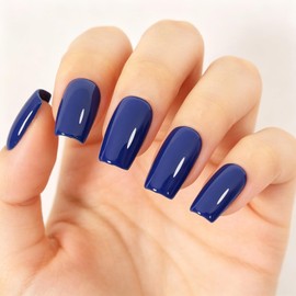 TUTUYU Deep Navy Blue Gel Nail Polish - 15ml Self-Leveling, Chip-Resistant, Lasts 28+ Days for Salon Manicure at Home