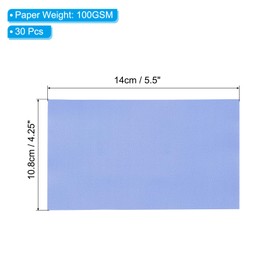 PATIKIL 30 Sheets Vellum Paper 4.25x5.5, Vellum Paper Printable Translucent Paper 100GSM Colored for Invitations Laser InkJet Printing Card Making Crafting Wedding Tracing, Navy Blue