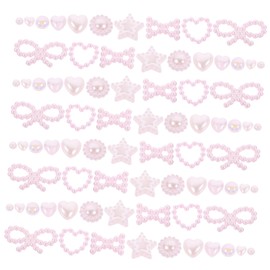 Outanaya Nail Charms for Women 1 Pack Manicure Decorations Butterfly Heart Love Charm for Parties Weddings