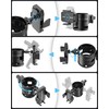 WalkFeel 3-in-1 Universal Wheelchair Cup Holder for Walker, 360° Rotating