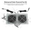 Topyond 15W Solar Panel Fan, Waterproof, Efficient Dual Fan Kit