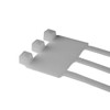 Hellermann Tyton IT50RT9K2 Identification Tie, 8" Long, 50lb Tensile Strength,