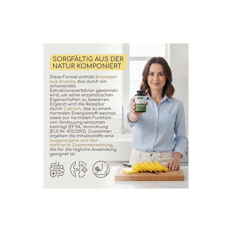 Bromelain High Dosage, 1000 mg (2500 GDU) per Day, 150