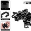 30 PCS Bungee Shock Cord End Hooks for 1/4 Inch,