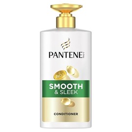 Pantene Pro-V Smooth & Sleek Conditioner 490ml for Frizzy, Dull Hair. Daily Conditioner. With Pro-Vitamin B5 and Nutrients Blend. Free From Mineral Oils and Colorants. Active Nutri-Plex Technology