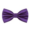 Alizeal Mens Solid Color Bow ties Polyester Pre Tied Wedding