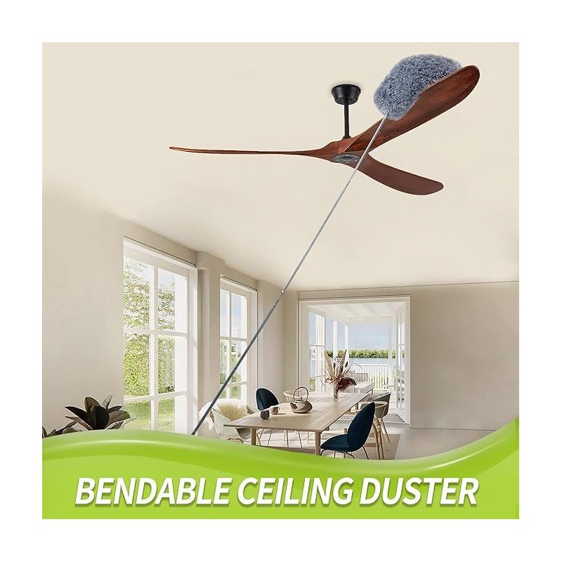 Cobweb Duster with Extension Pole, Spider Web Brush & Ceiling