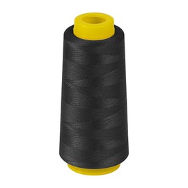 StiVerse 1800 Yards Serger Thread-Black, All Purpose Thread for Sewing, Serger Thread Cones，Polyester Thread 40s/2 for Serger&Overlock, Quilting, Piecing, Sewing Machine