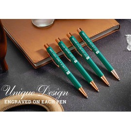 InnoBeta Mahjong Gifts for Women/Men, Funny Gifts for Mahjong Lovers, Ballpoint Pen Set of 4, Perfect for Birthday & Christmas