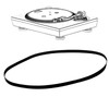 Turntable Belt Replacement for Mitsubishi DP-11, DP-12, LT-90, X-10, LT-5V,