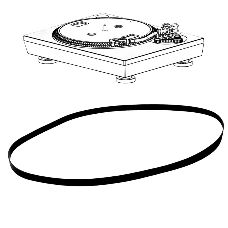 Turntable Belt Replacement for Mitsubishi DP-11, DP-12, LT-90, X-10, LT-5V,