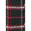 Charter Club Women's Cherry Red Black Fringe Scarf