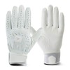 DeMARINI 1201 Baseball Batting Glove Ambidextrous WTABG1201L White Large (High
