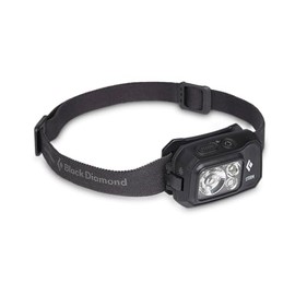 BLACK DIAMOND Storm 450 Headlamp | 450 Lumens Brightness | Waterproof & Dimmable | 3X AAA Battery Operated (Included | Camping, Hiking, Running | Black