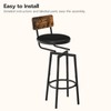 HOOBRO Bar Stools, Set of 2 Bar Stools with PU