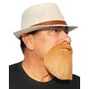 Realistic Extended GoateeFake Full Circle Beard, Novelty Costume Beard (Auburn)