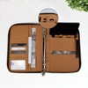 A5 Binder Case PU Leather Portfolio Budget Binder Refillable Notebook