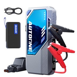 AUTOONE M4 Jump Starter 8000A Car Battery Jumper Starter Portable, 12V Jump Pack (All Gas/12L Diesel) Jump Box for Car Battery with Built-in Booster, Storage Case, LED Light, Jumper Cables