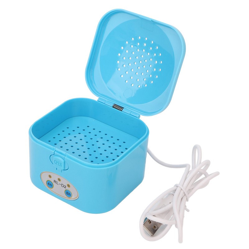 Hearing Amplifier Dryer Dehumidifier Electronic Automatic USB Blue Timer Hearing