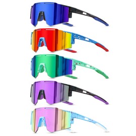 DioKiw 5PACK Polarized Kids sunglasses Youth Softball Cycling Sports Sun Glasses Boys Girls UV400 Protection Goggles-62