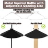 Pirateant 24 Inch Metal Squirrel Baffle,Adjustable Opening Size, for Up