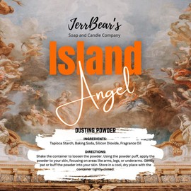 JerrBear’s Custom Body Dusting Powder - Scented - Gentle - Fine Powder Talc-Free Fragrance Moisture Cosmetic Skin Care:_Island Angel