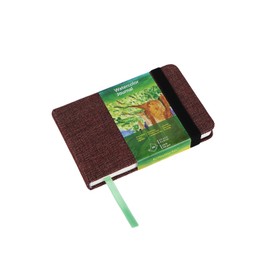 tumuarta Watercolour Sketchbook, 300 g, 25% Cotton, 9 x 14 cm, 24 Sheets, 48 Pages, Fine Grain, Acid Free, Watercolour Book, Artist Paper, Watercolour Paper Pad, Ideal for Watercolour, Ink, Acrylic,
