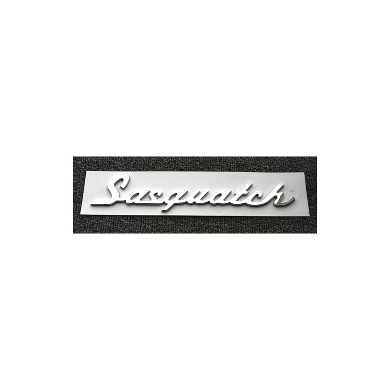 1pc Classic Sasquatch Script Nameplate Letter Emblem 3D Badge Logo