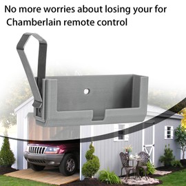 for Chamberlain Wall Mount Garage Door Opener Houlder, Wall Mount Bracket for Chamberlain Garage Door Opener Wall Mount, Secure Storage for Remotes,Includes A Bonus Sun Visor Clip