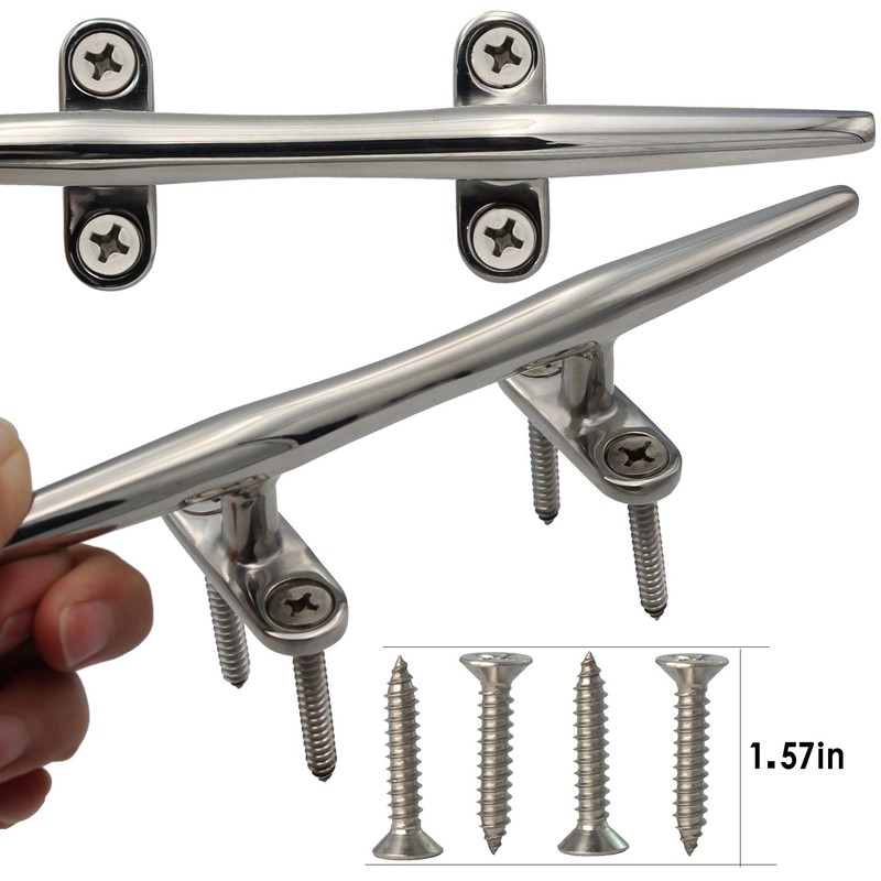 VEITHI Boat Cleats Dock Cleats 8 inch 316 Stainless Steel,