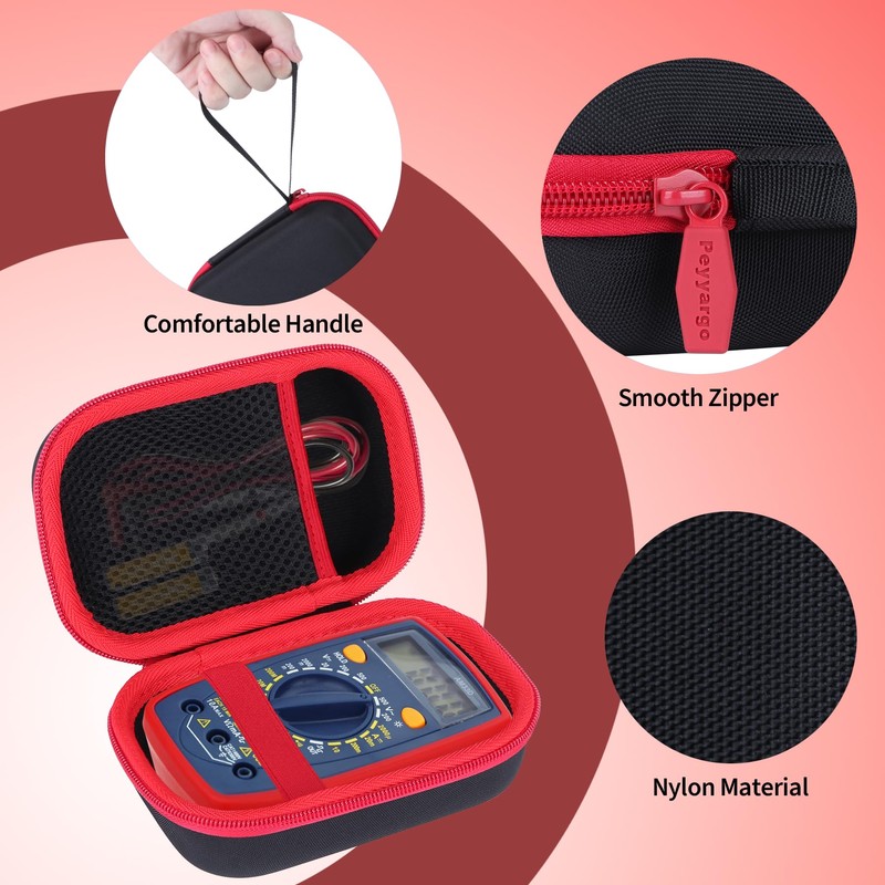 Peyyargo Storage Case Compatible with AstroAI Digital Multimeter Tester 2000
