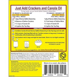 Savory Saltine Seasoning, 1.4 Ounce, Spicy Guacamole, 1 Pack