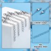 PandaHall 20 Pieces 2.2 Inch 304 Stainless Steel Necklace Bracelet