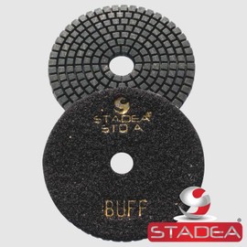 STADEA White Buff 6" Diamond Polishing Pads Premium Grade Wet Flexible 2.2 MM High